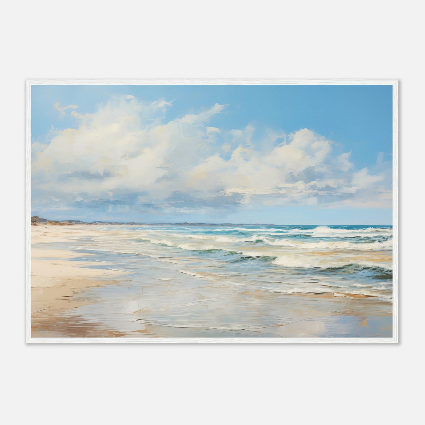 Silvered Tide III - Wooden Framed Print