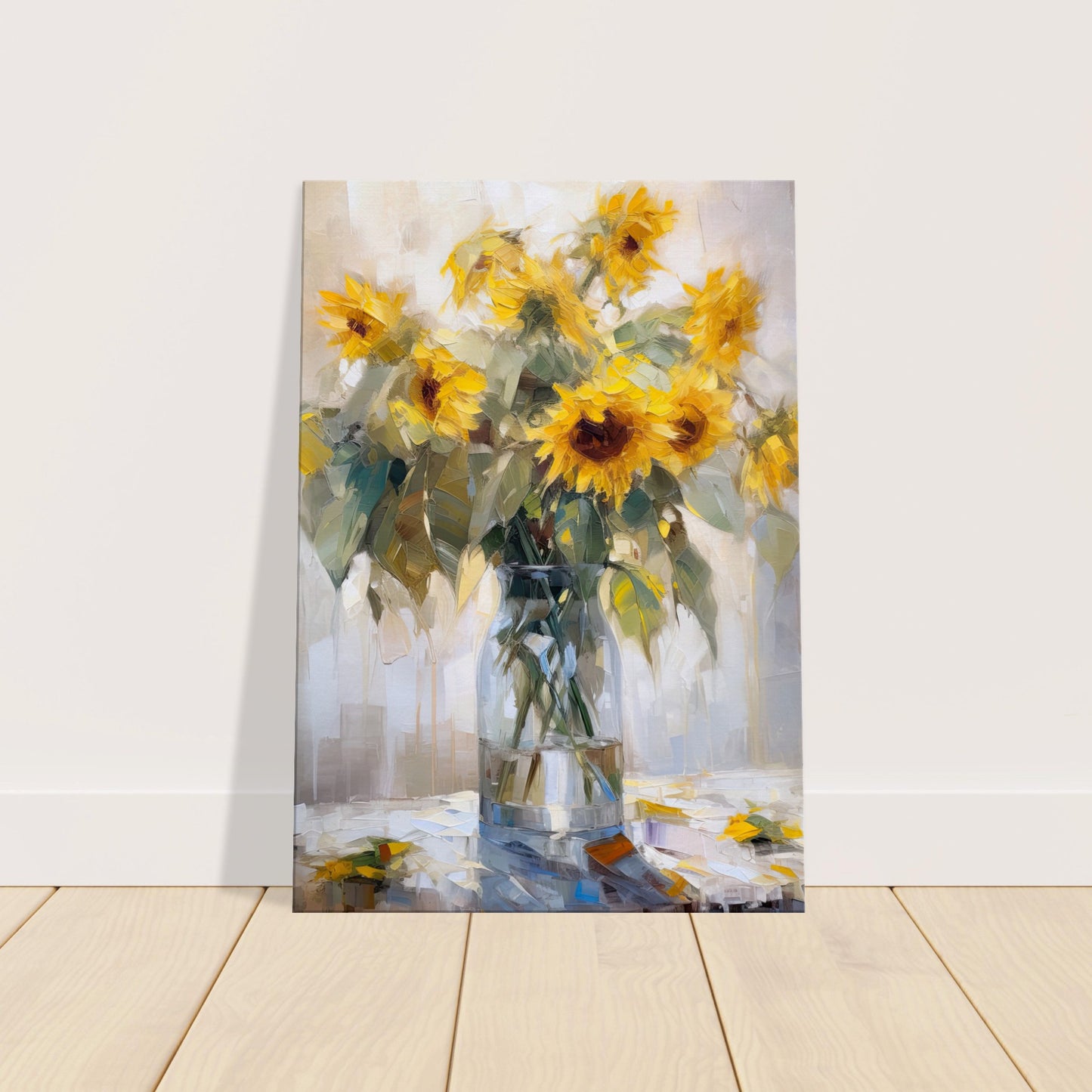 Expressive Sunflowers II - Canvas