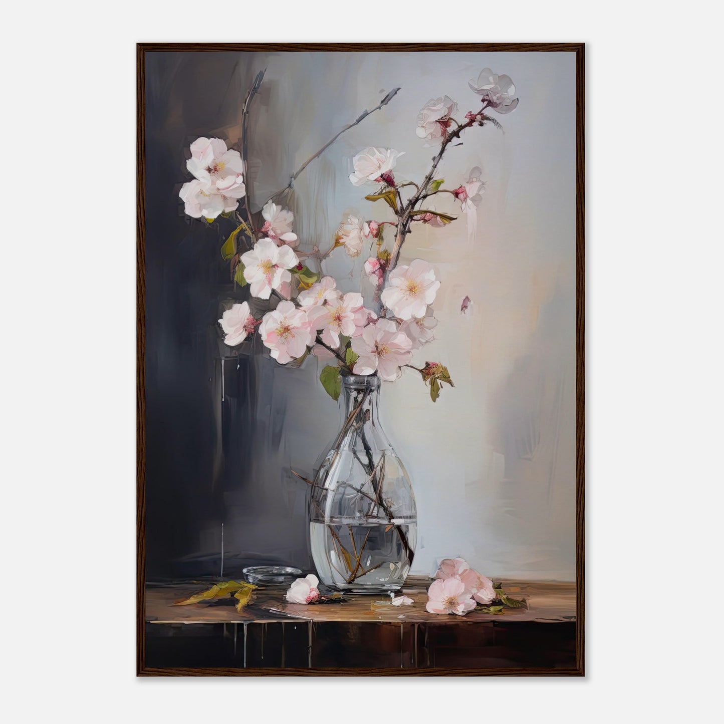 Blossom Elegance I - Wooden Framed Print