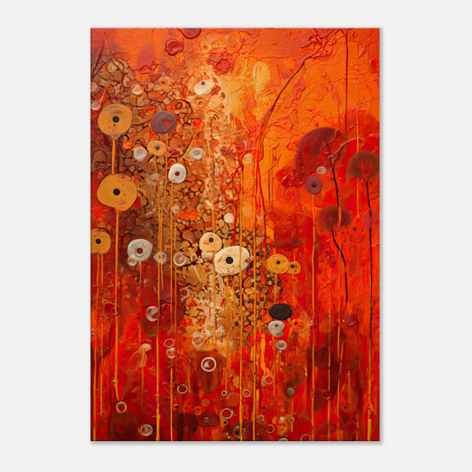 Scarlet Floral I - Canvas