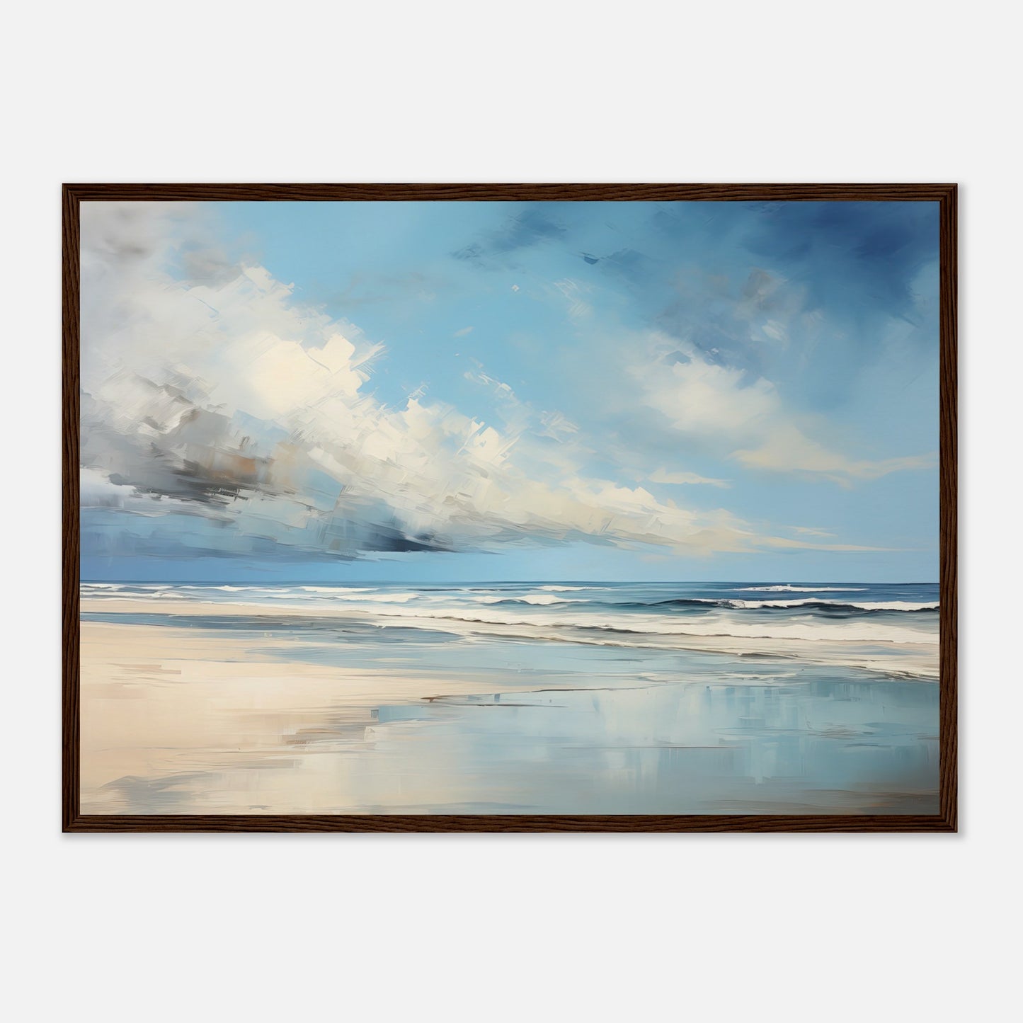 Silvered Tide II - Wooden Framed Print