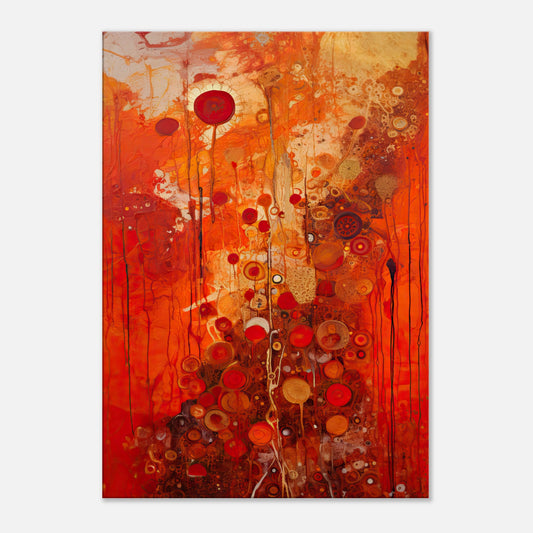 Scarlet Floral II - Canvas