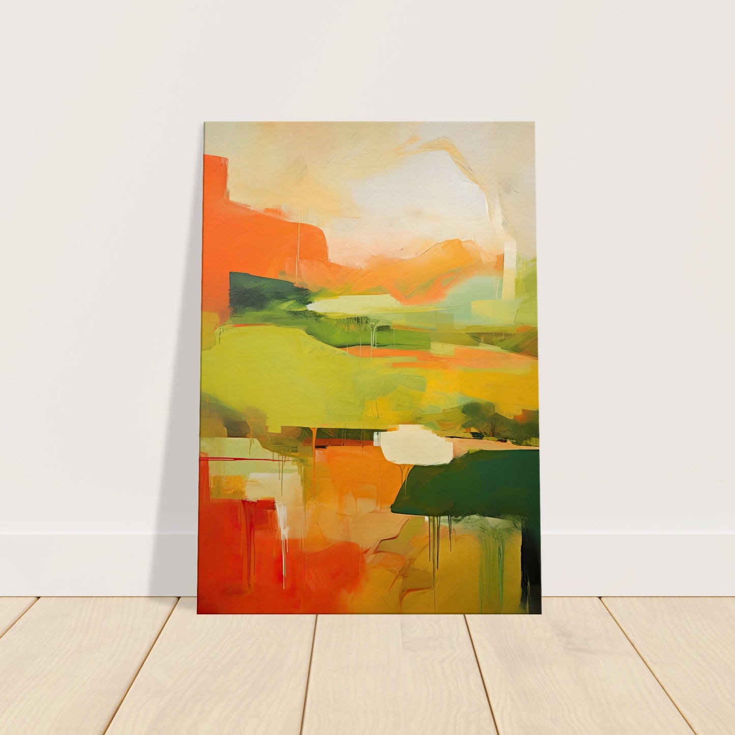 Red Earth, Emerald Dawn I - Canvas