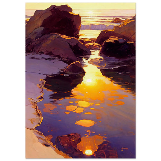 Shimmering Rockpool I - Unframed Print