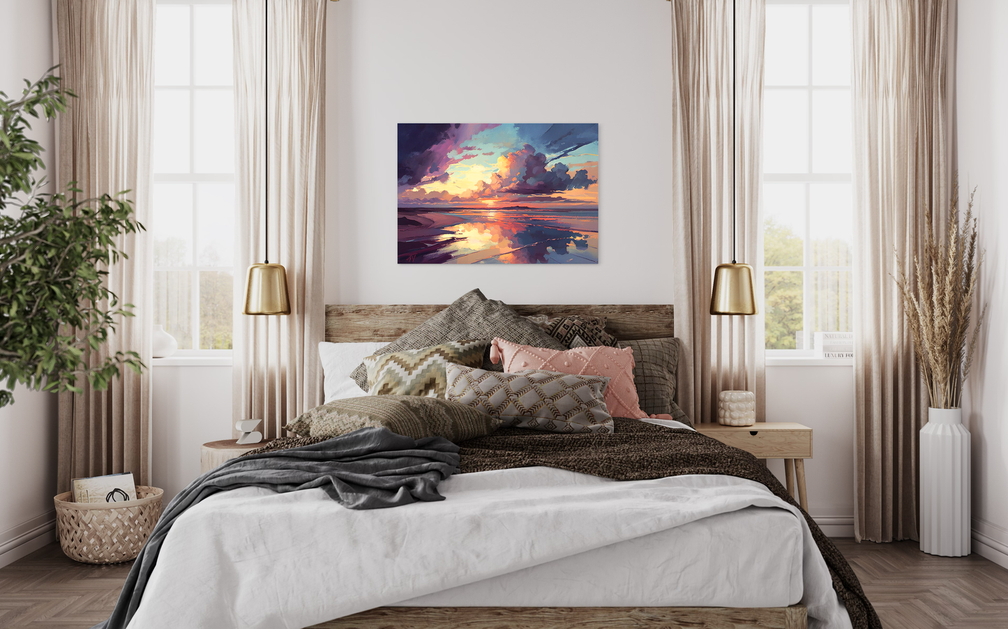 Amethyst Sunset II - Canvas Art