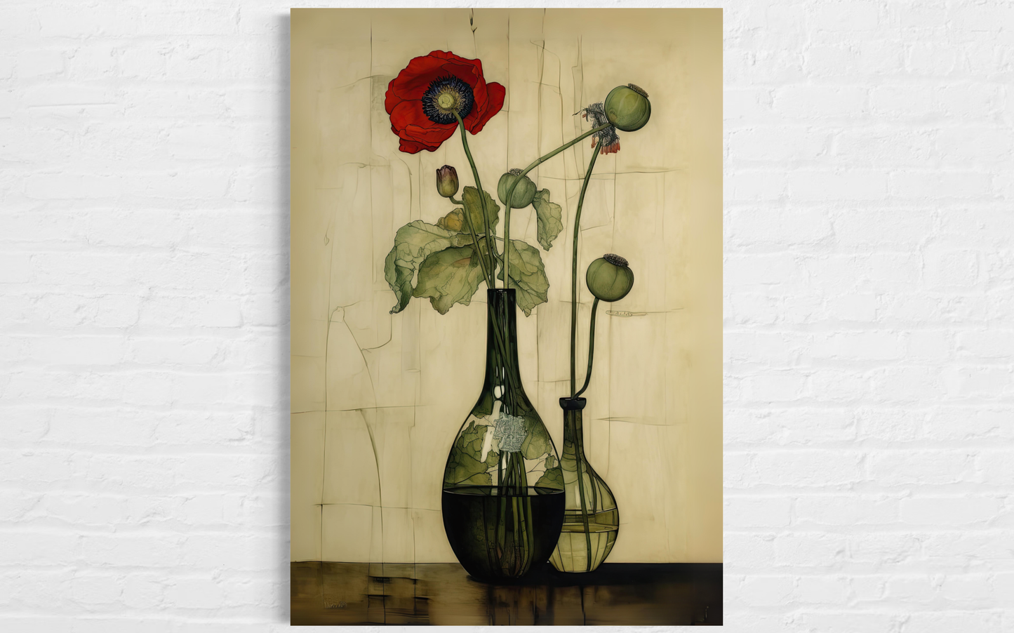 Painterly Poppies 1 - Digital Art Download (Multiple Aspect Ratios)