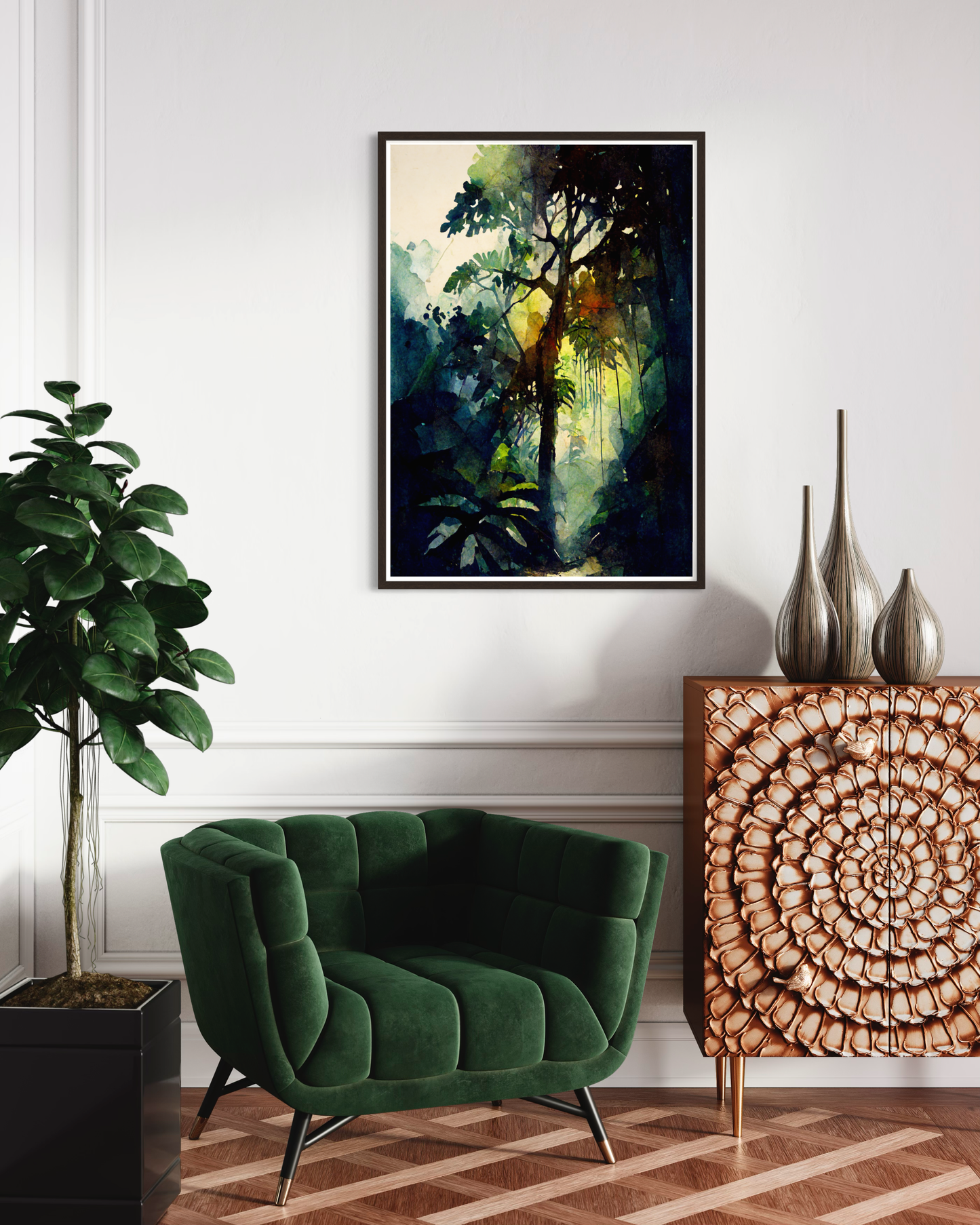 Deep in the Daintree I - Wooden Framed Poster