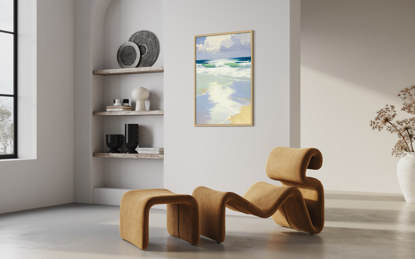 Midday Summer Salt - Wooden Framed Print