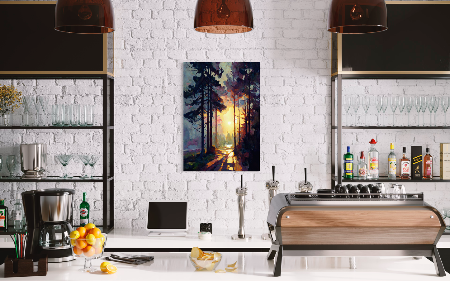 Pink Winter Morning II - Canvas