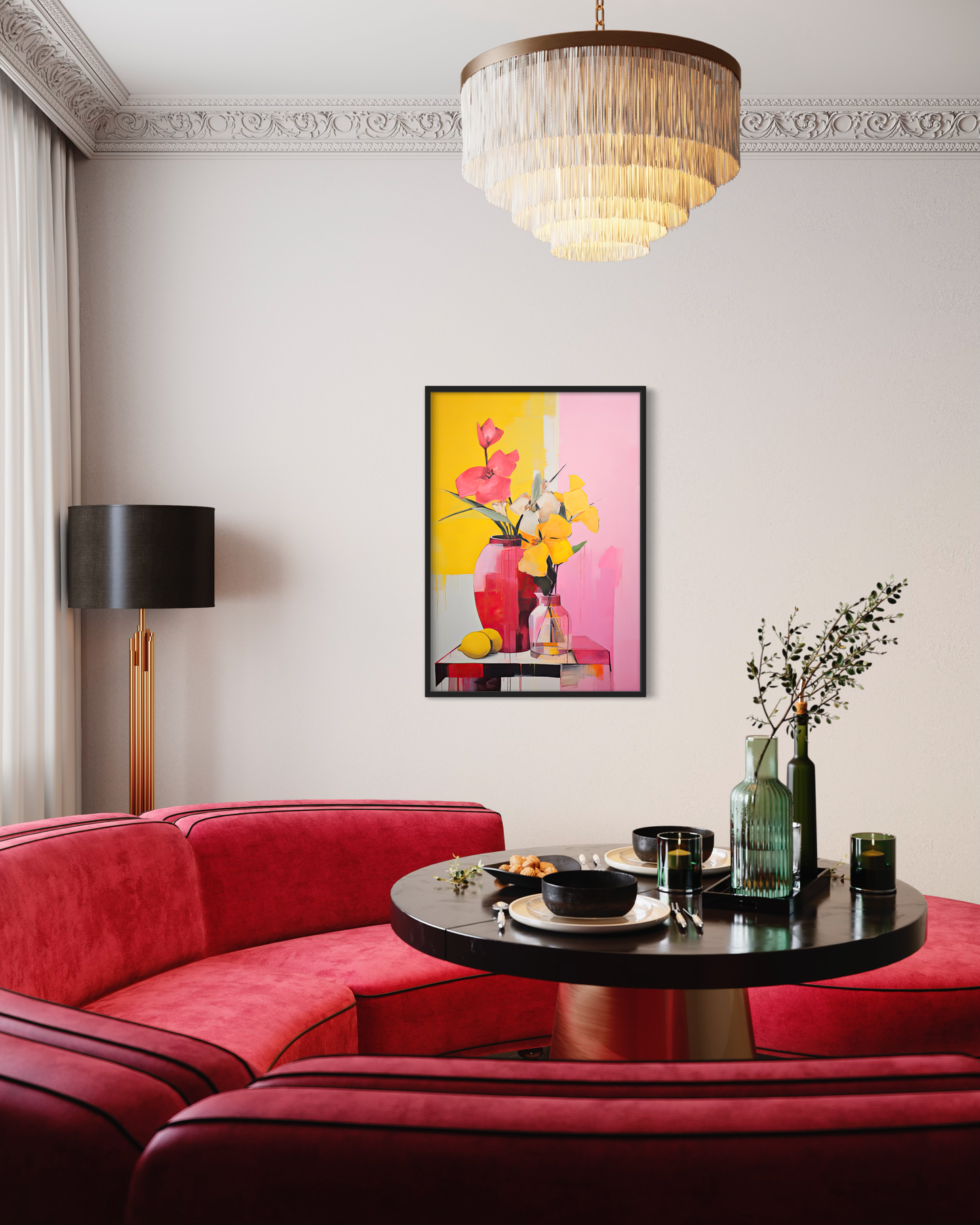 Radiant Blooms II - Wooden Framed Print