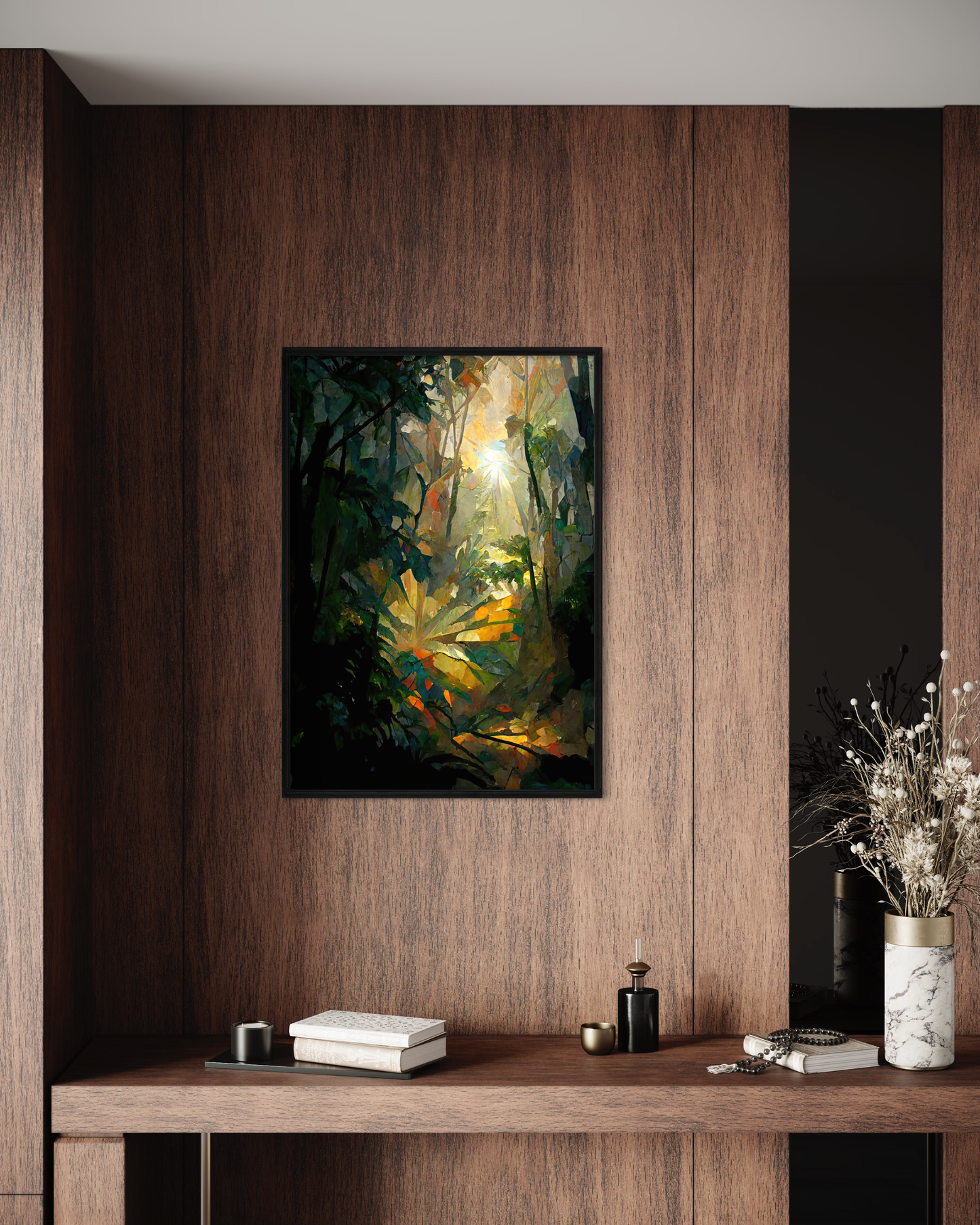 Rainforest Colour III - Wooden Framed Print