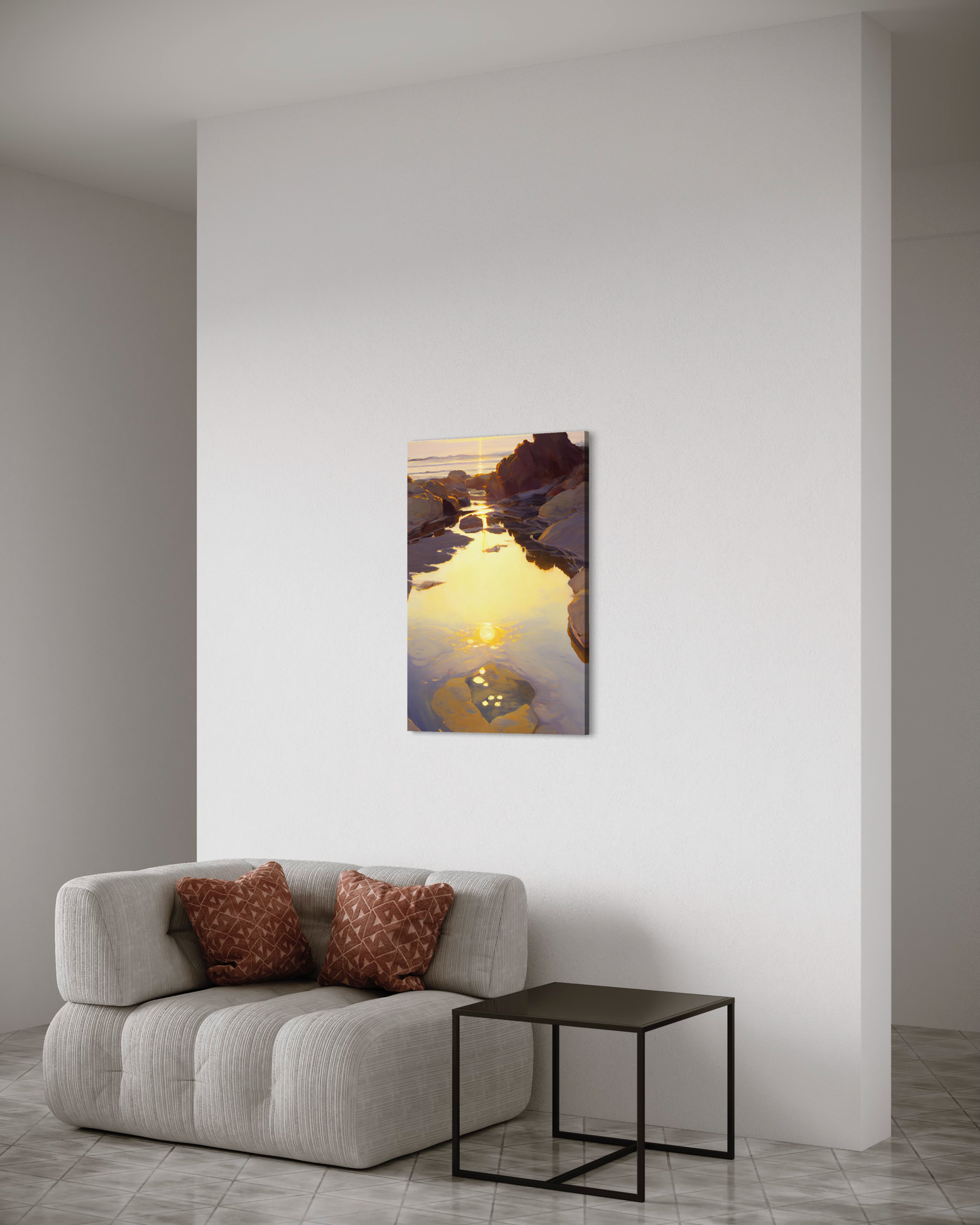 Shimmering Rockpool III - Canvas
