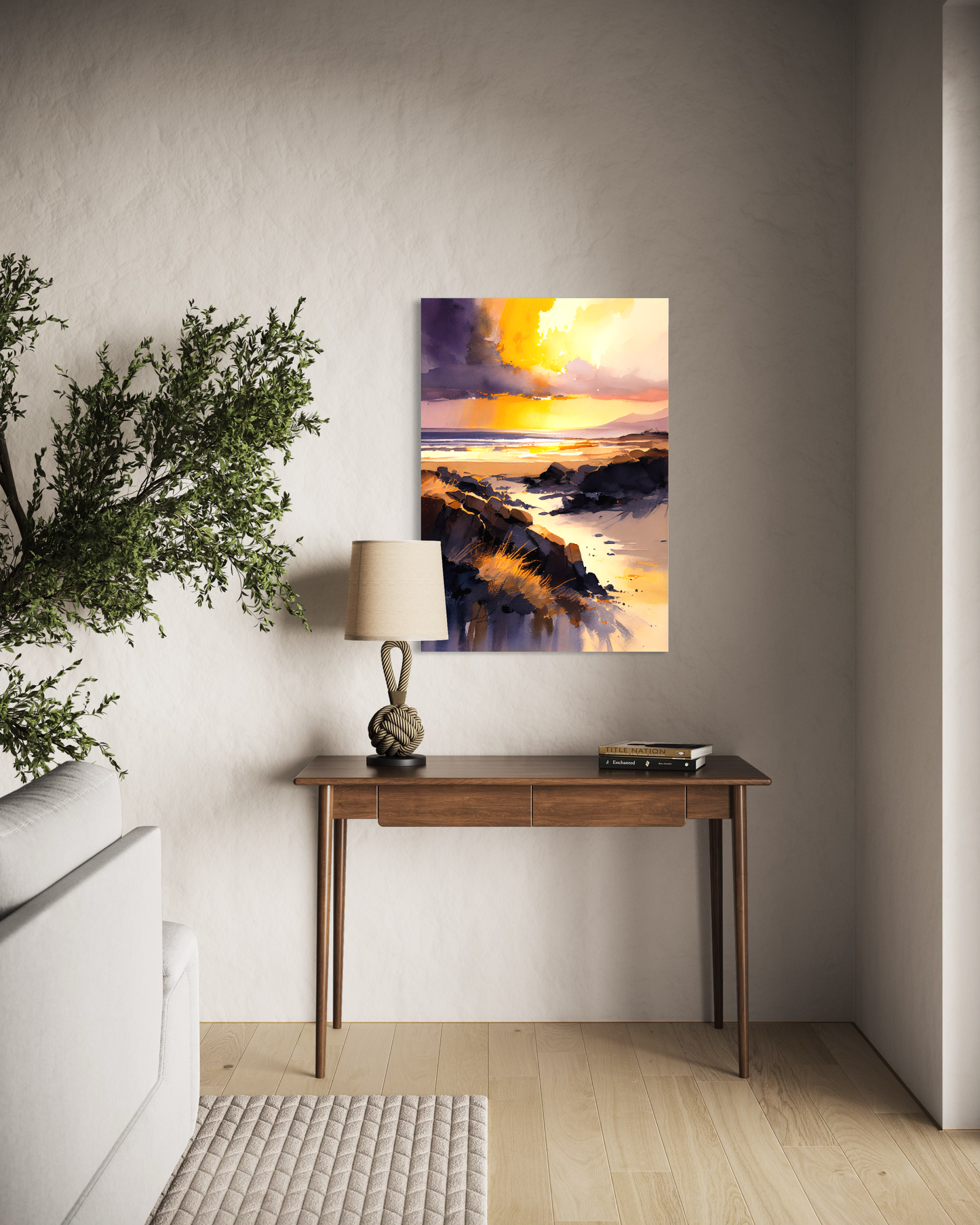 Traigh Mhor Sunset III - Canvas Art