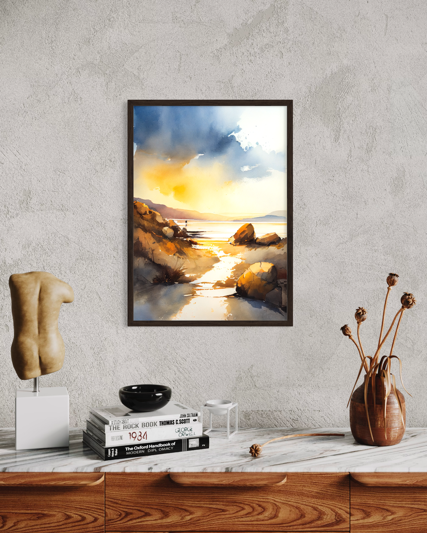 Traigh Mhor Sunset II - Wooden Framed Print