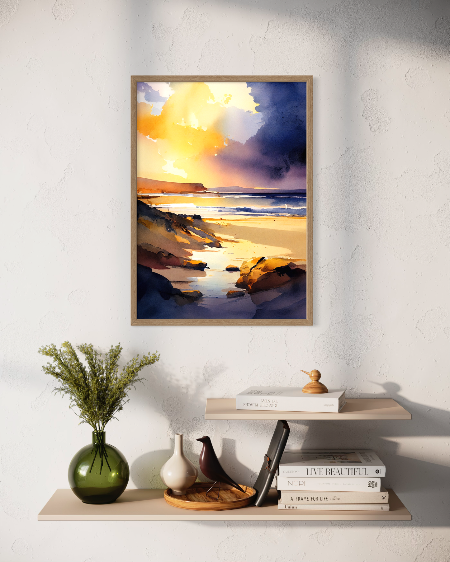 Traigh Mhor Sunset IV - Wooden Framed Print