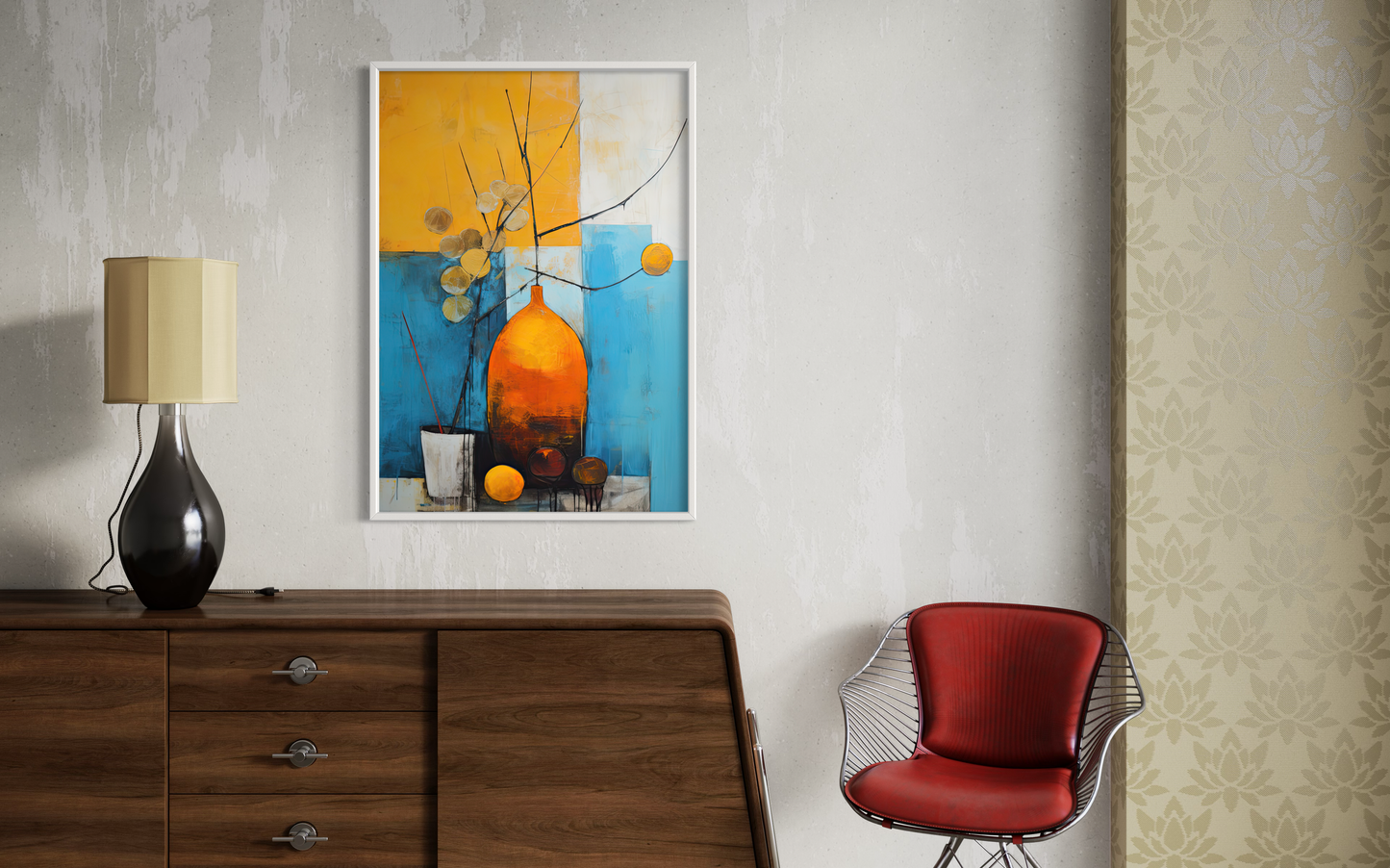 Vivid Harmony I - Wooden Framed Print