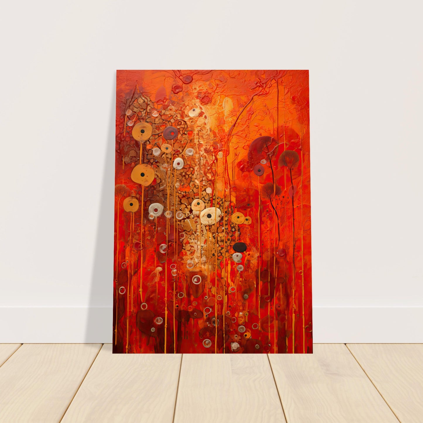 Scarlet Floral I - Unframed Print
