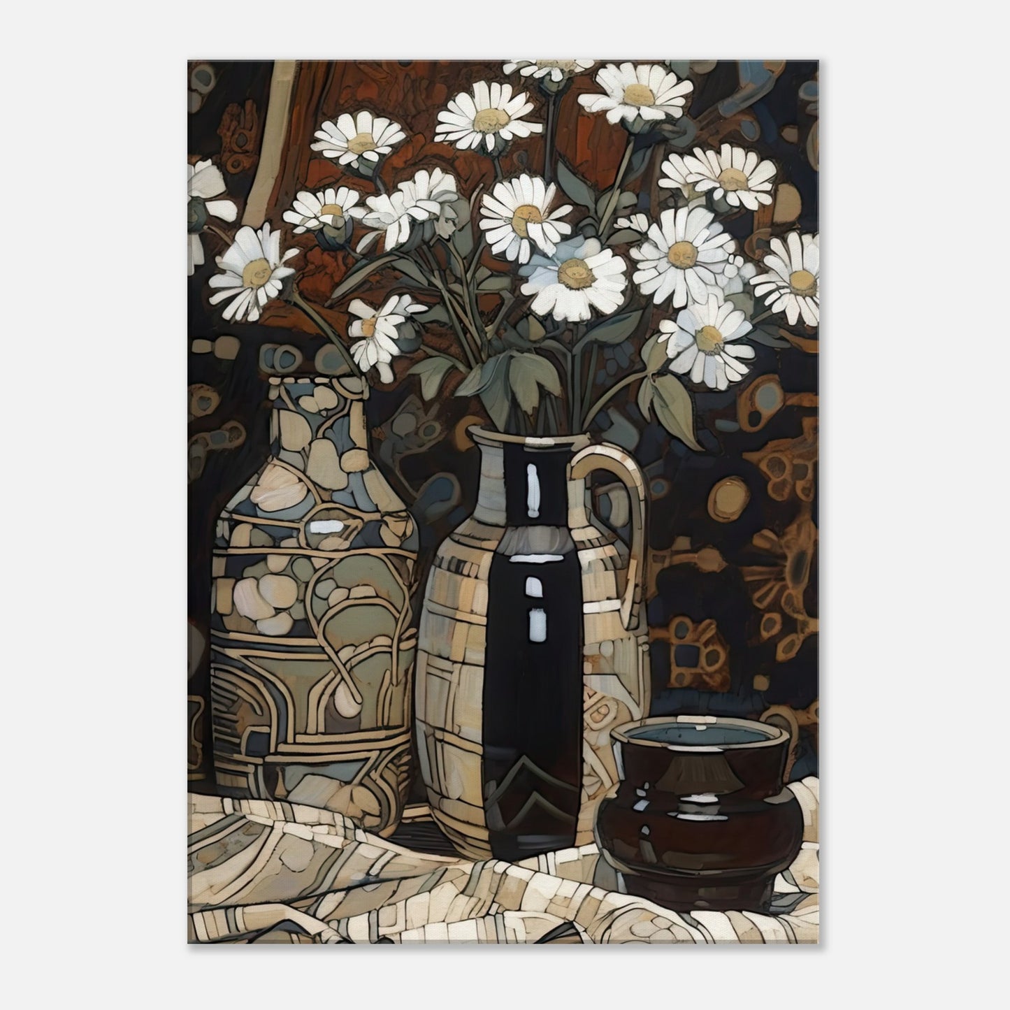 Deco Daisies I - Canvas