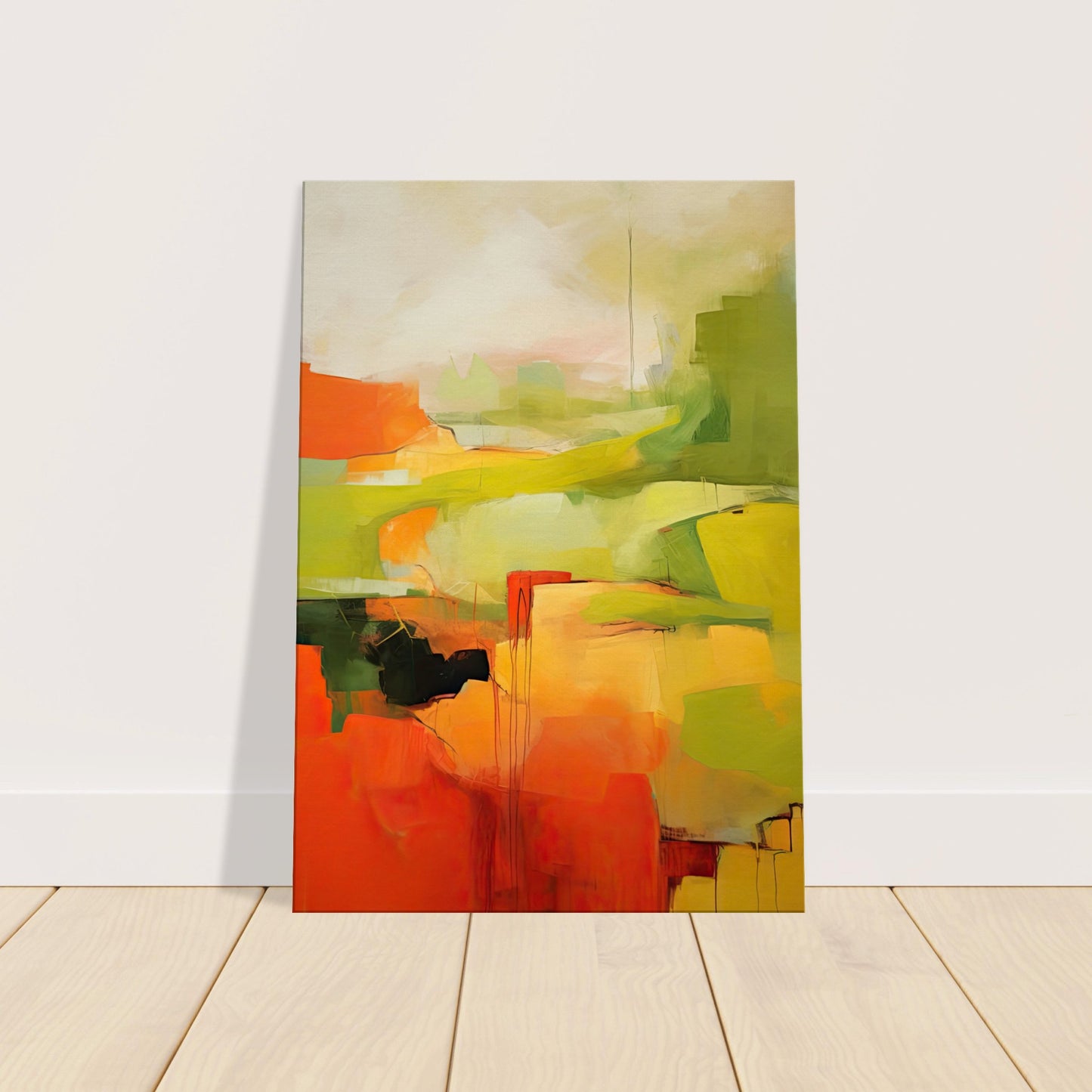Red Earth, Emerald Dawn II - Canvas
