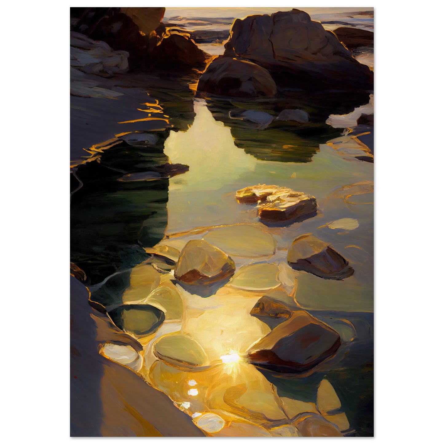 Shimmering Rockpool II - Unframed Print