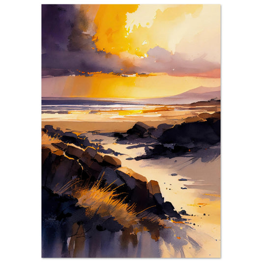 Traigh Mhor Sunset III - Unframed Print