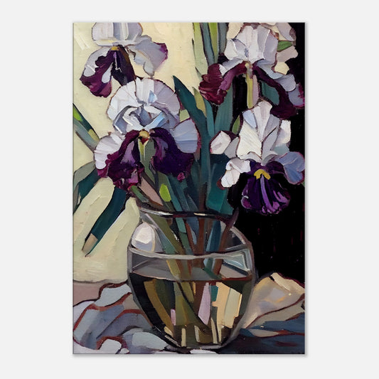 Impasto Irises I - Canvas