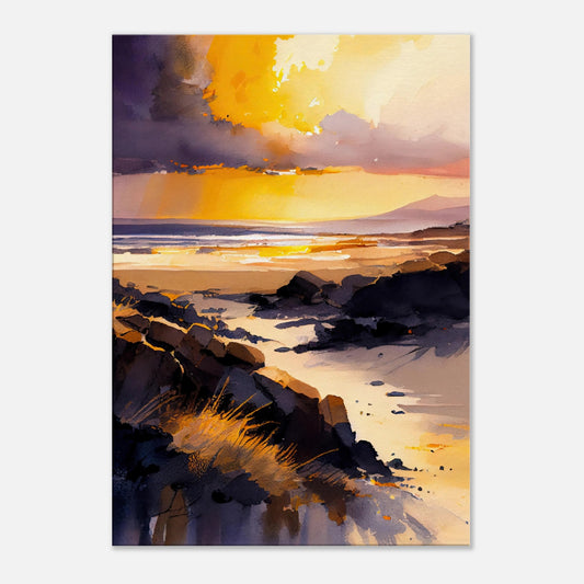 Traigh Mhor Sunset III - Canvas Art