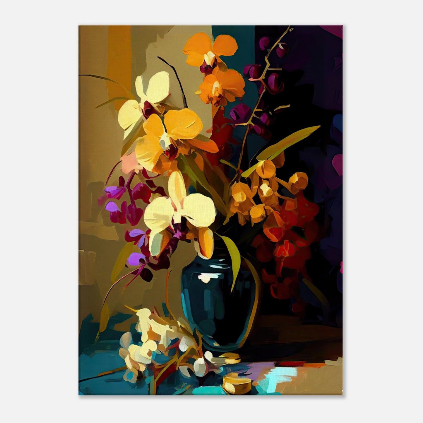 Abundant Orchids I - Canvas Wall Art Prints