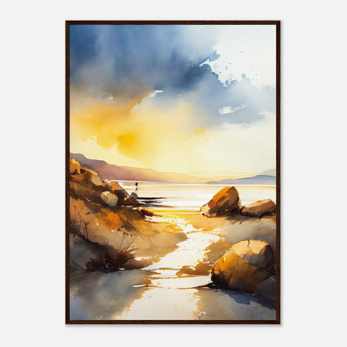 Traigh Mhor Sunset II - Wooden Framed Print