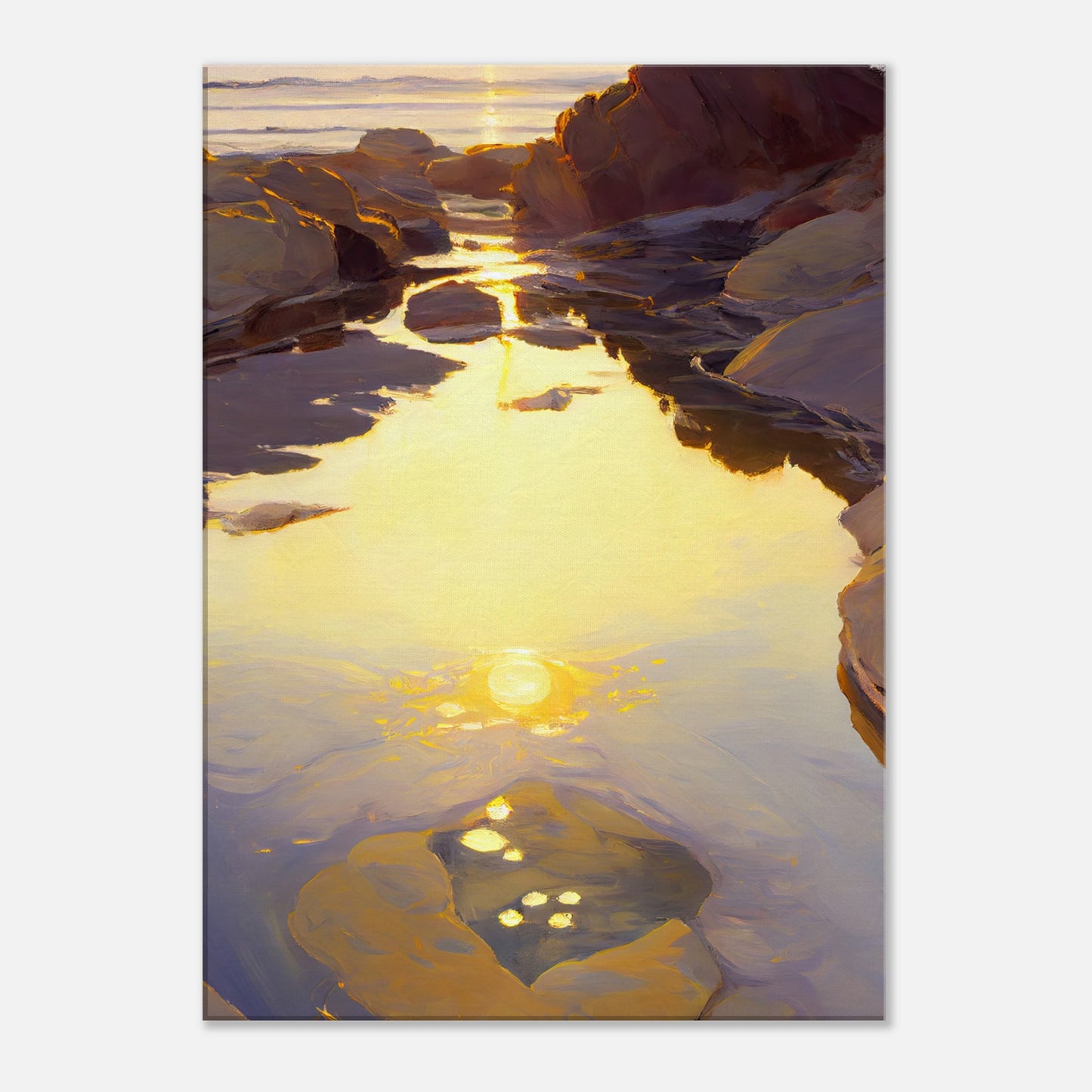 Shimmering Rockpool III - Canvas