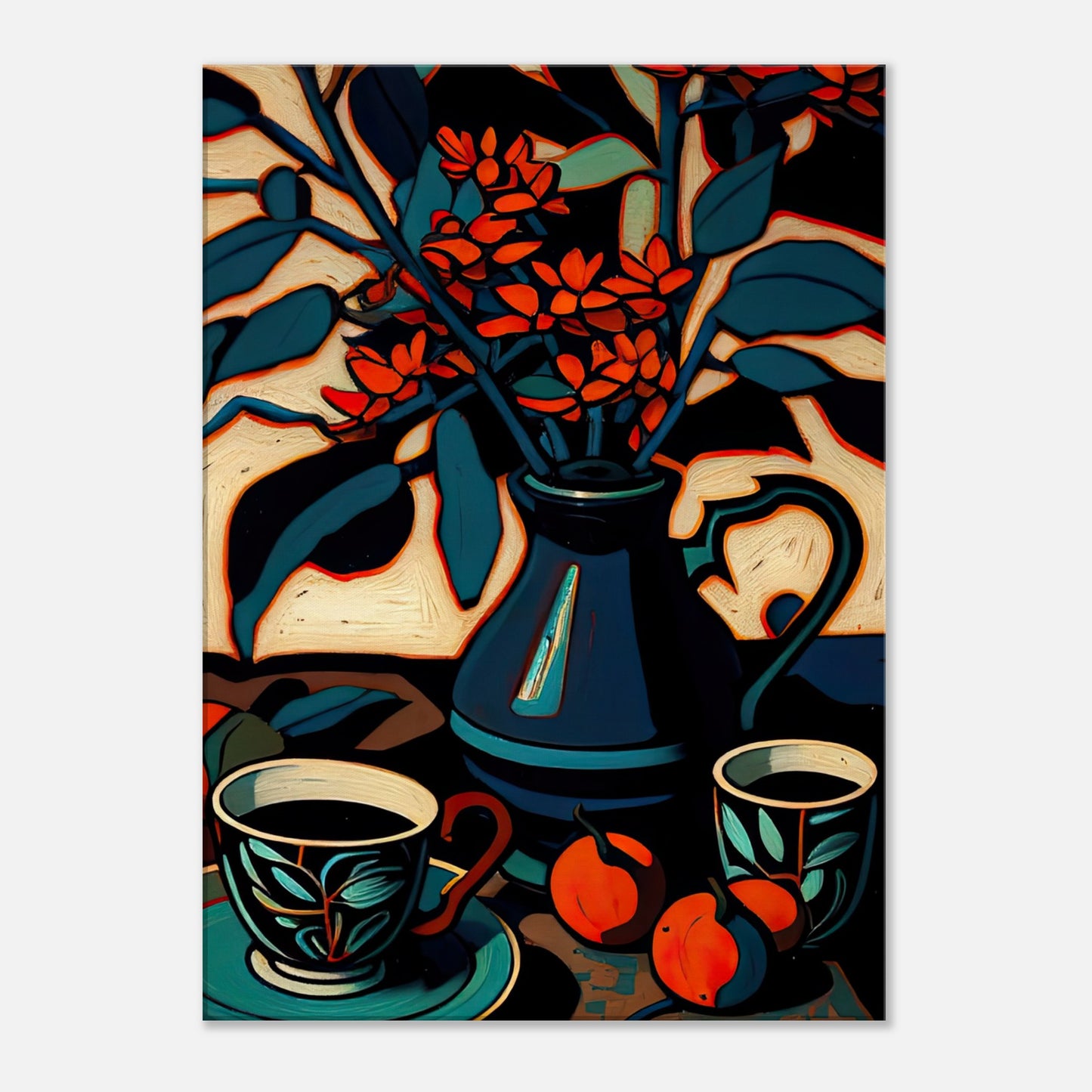 Coffee & Blooms - Canvas