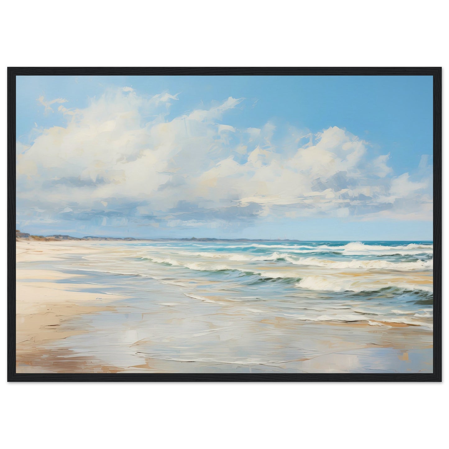 Silvered Tide III - Wooden Framed Print