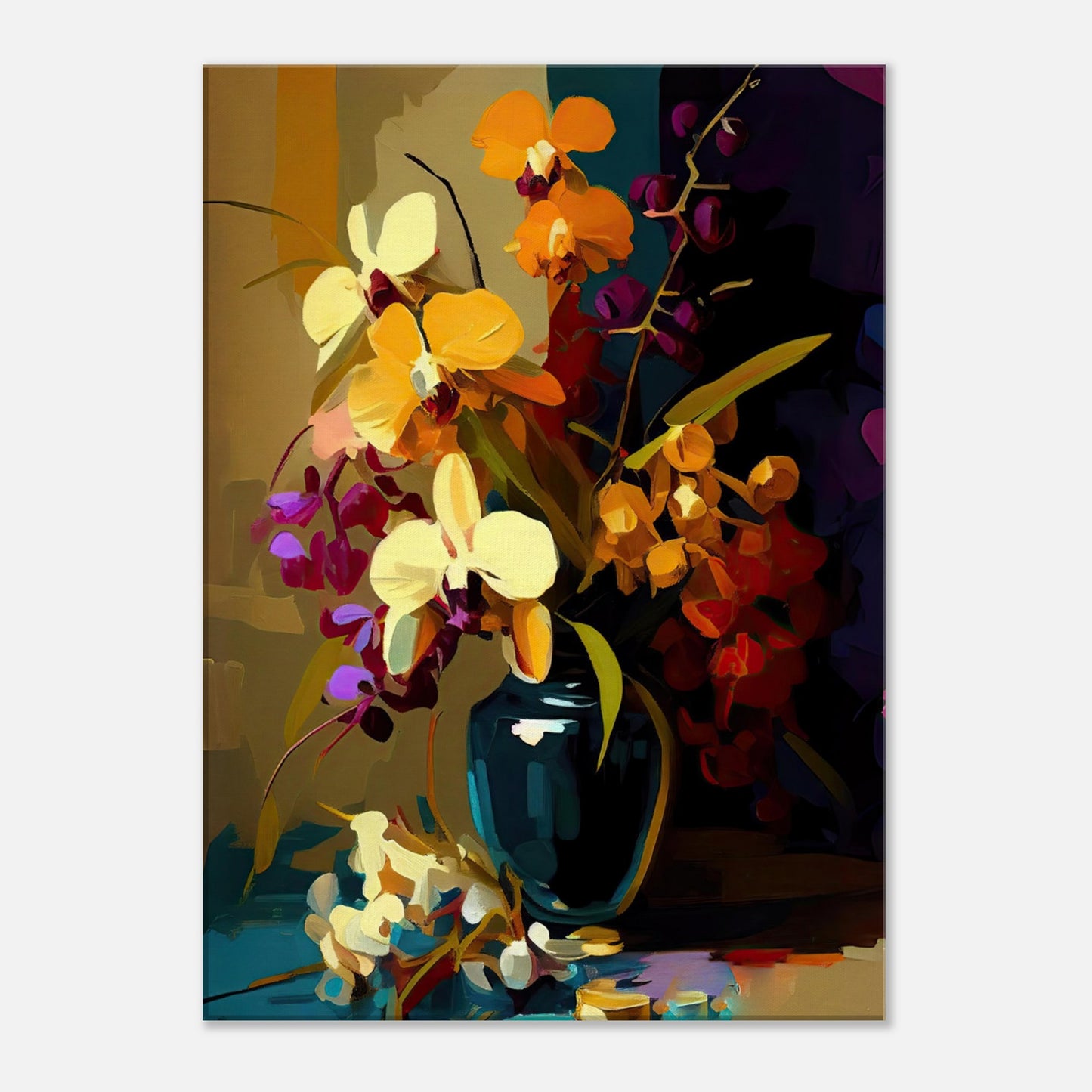 Abundant Orchids I - Canvas Wall Art Prints