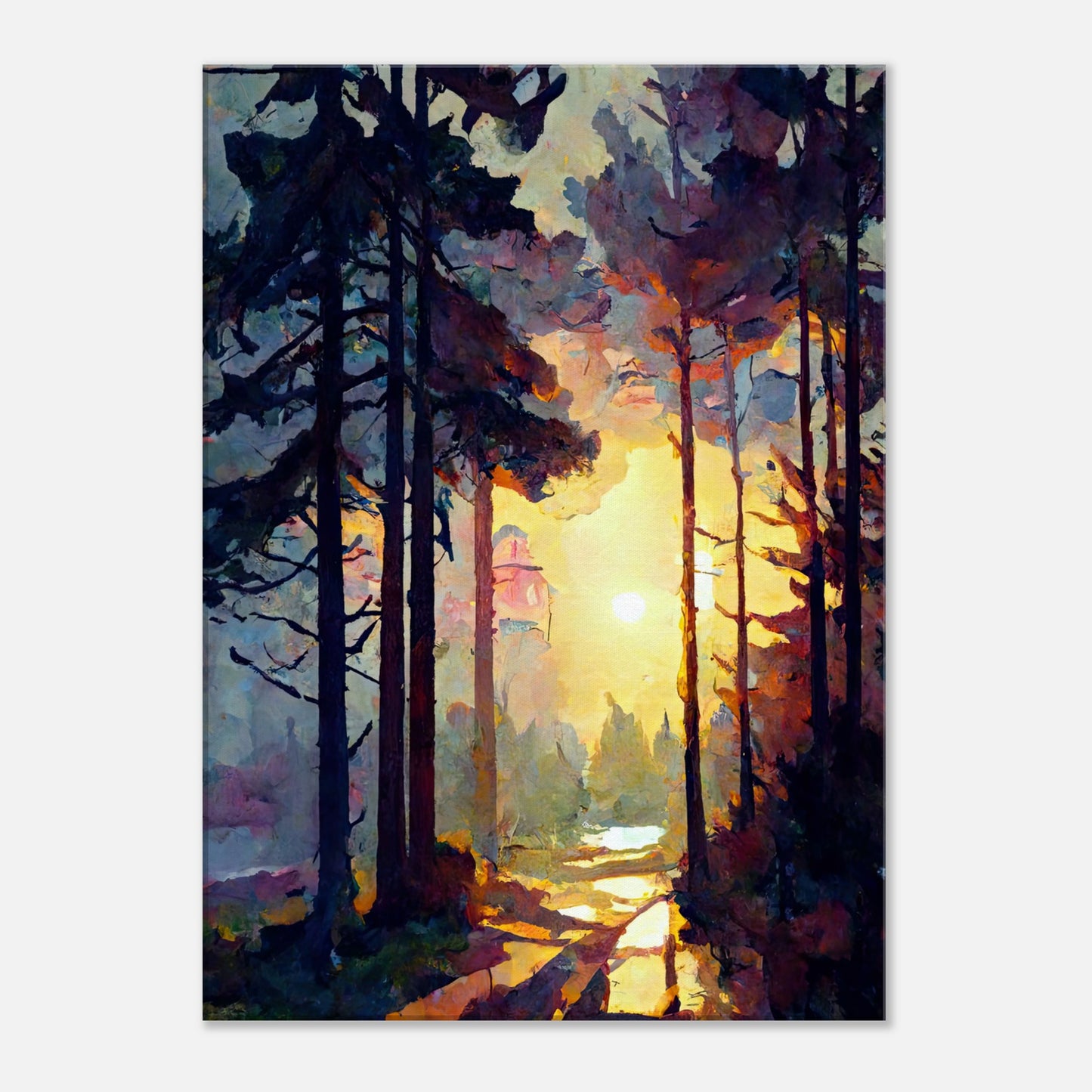 Pink Winter Morning II - Canvas