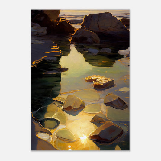 Shimmering Rockpool II - Canvas