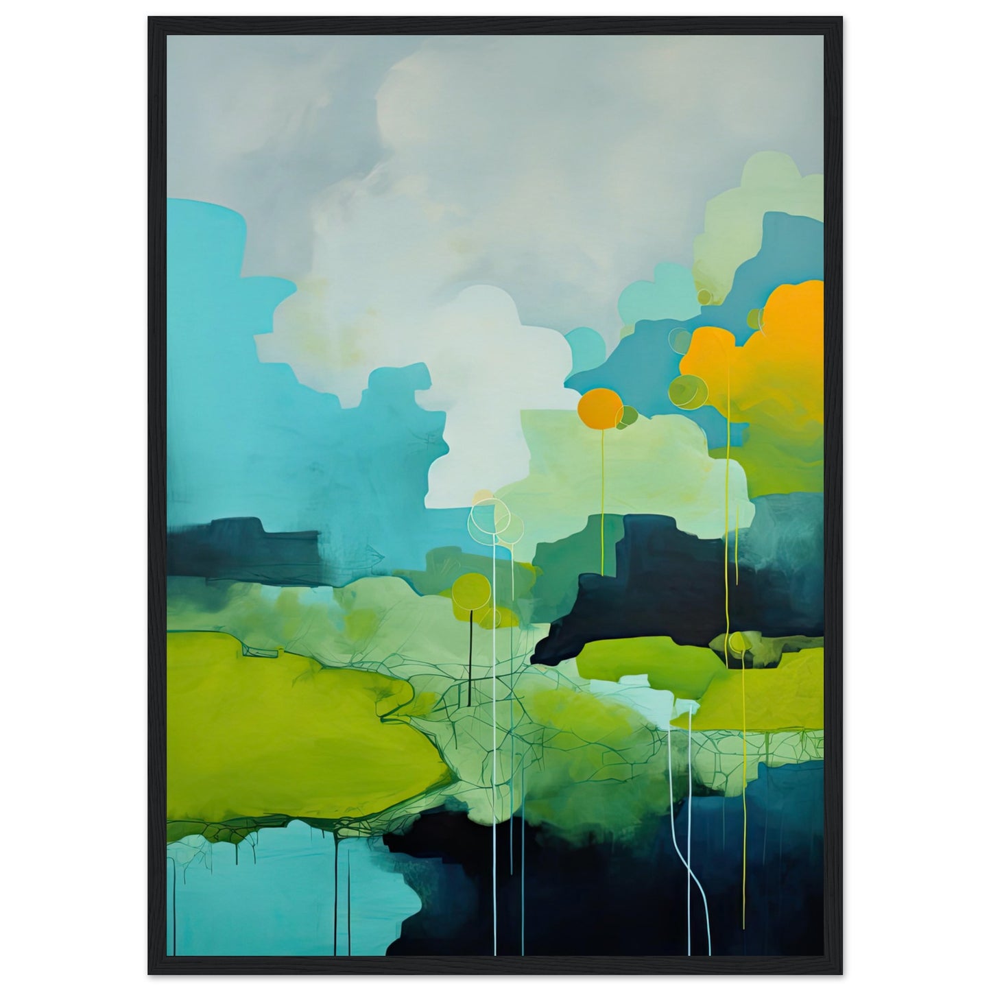 Portentous Skies I - Wooden Framed Print