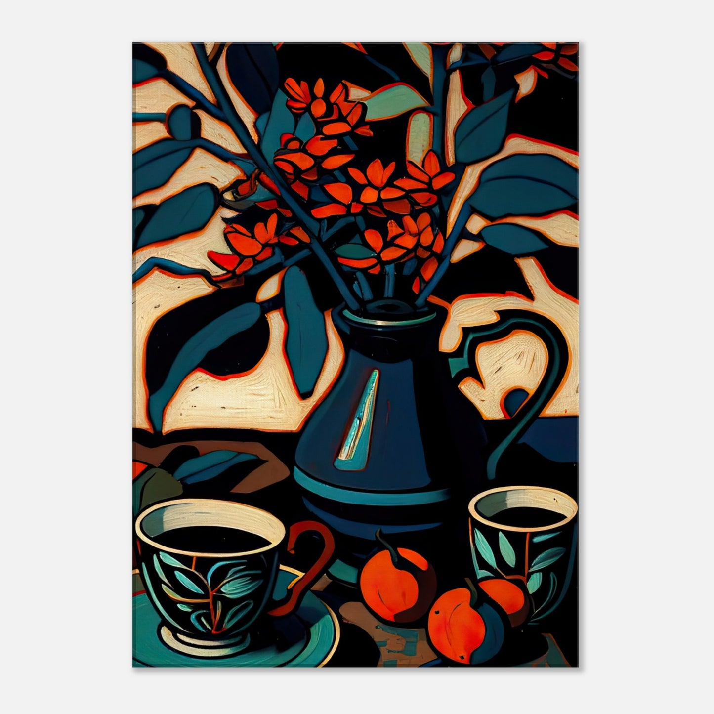 Coffee & Blooms - Canvas