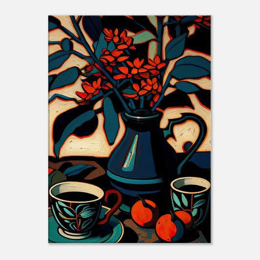 Coffee & Blooms - Canvas