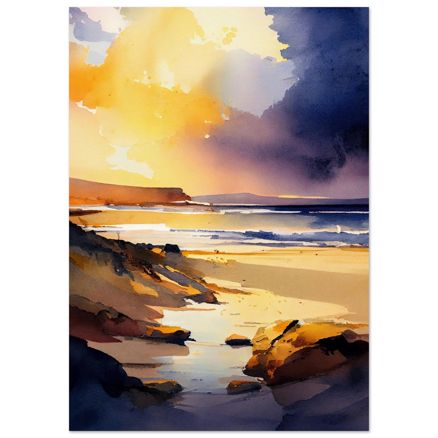 Traigh Mhor Sunset IV - Unframed Print