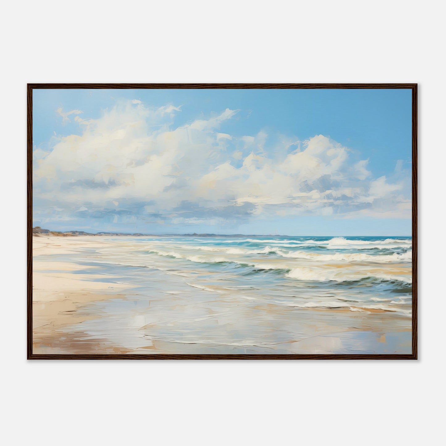 Silvered Tide III - Wooden Framed Print