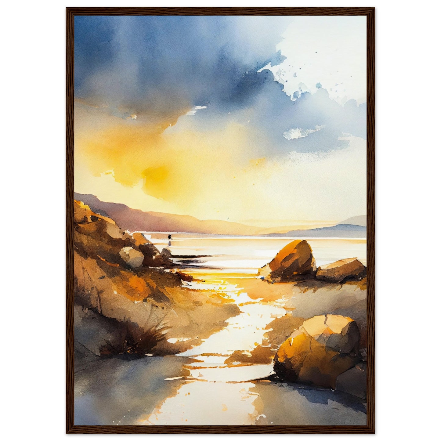 Traigh Mhor Sunset II - Wooden Framed Print