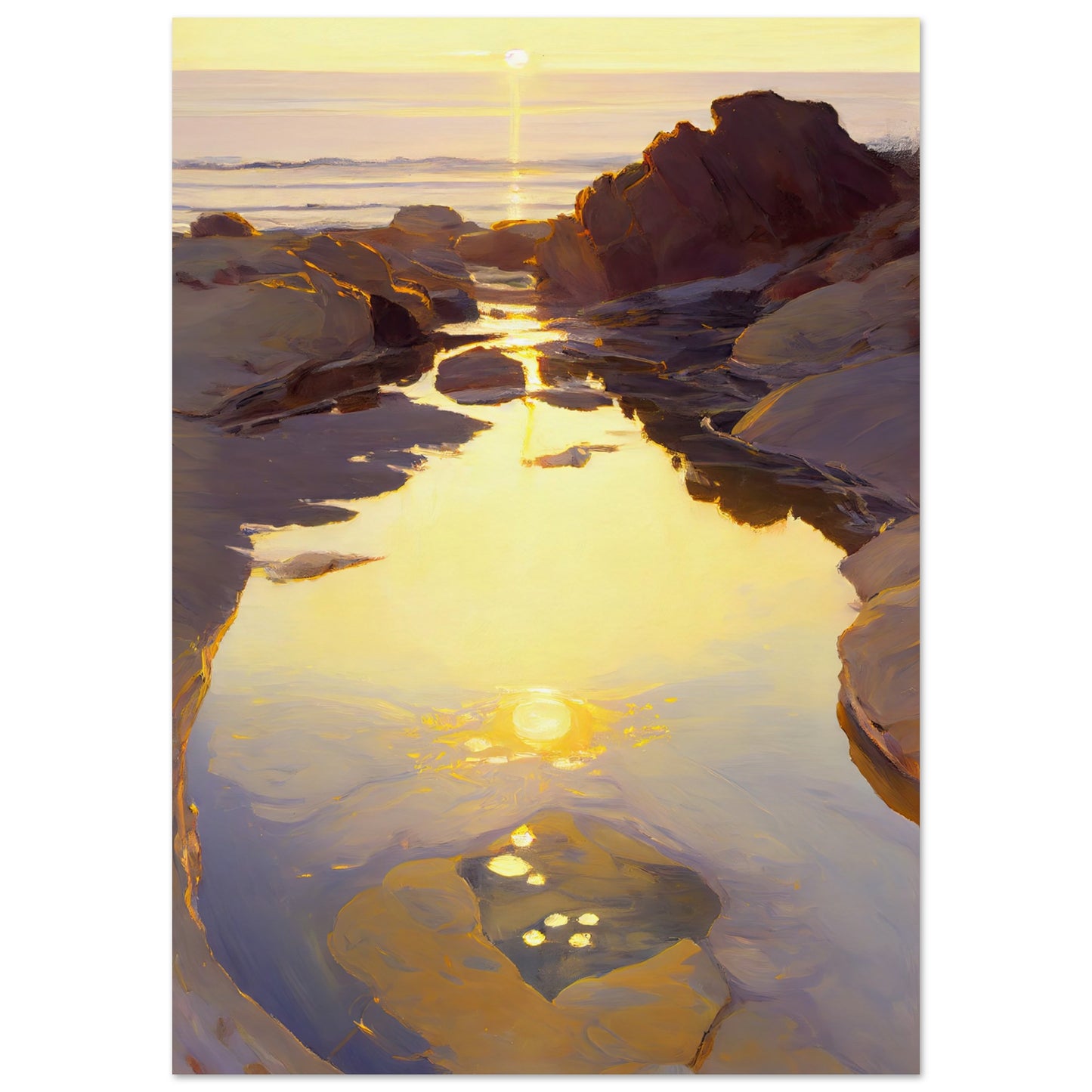 Shimmering Rockpool III - Unframed Print