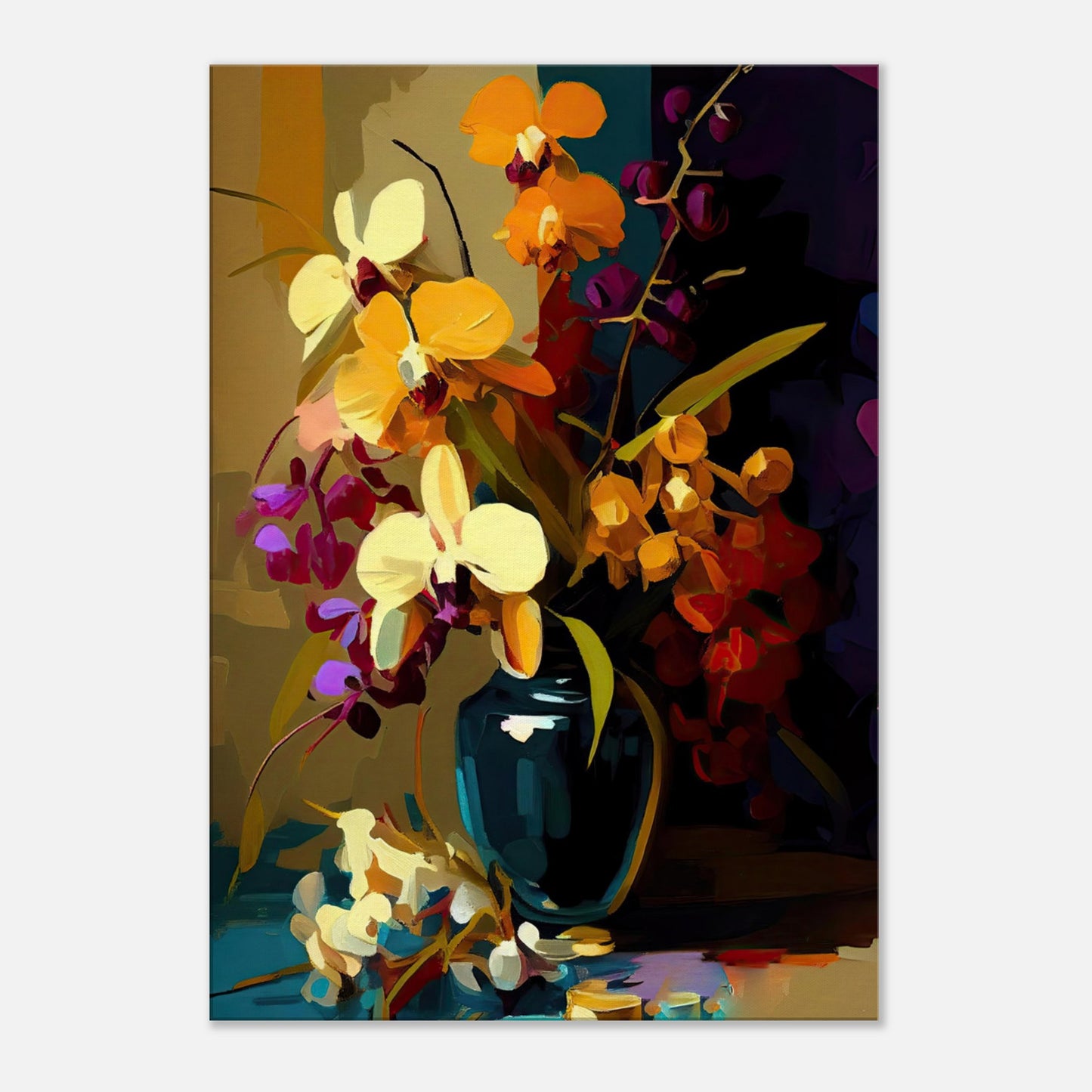 Abundant Orchids I - Canvas Wall Art Prints