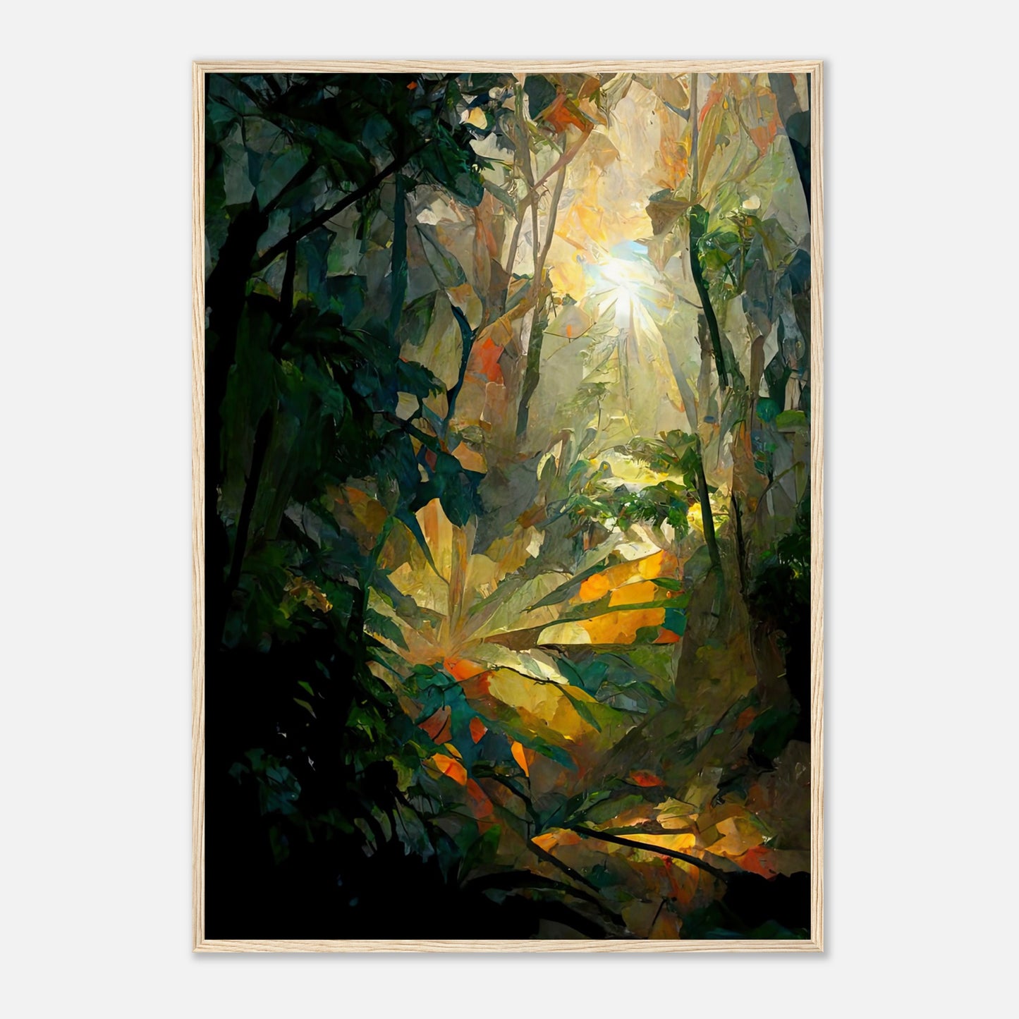 Rainforest Colour III - Wooden Framed Print