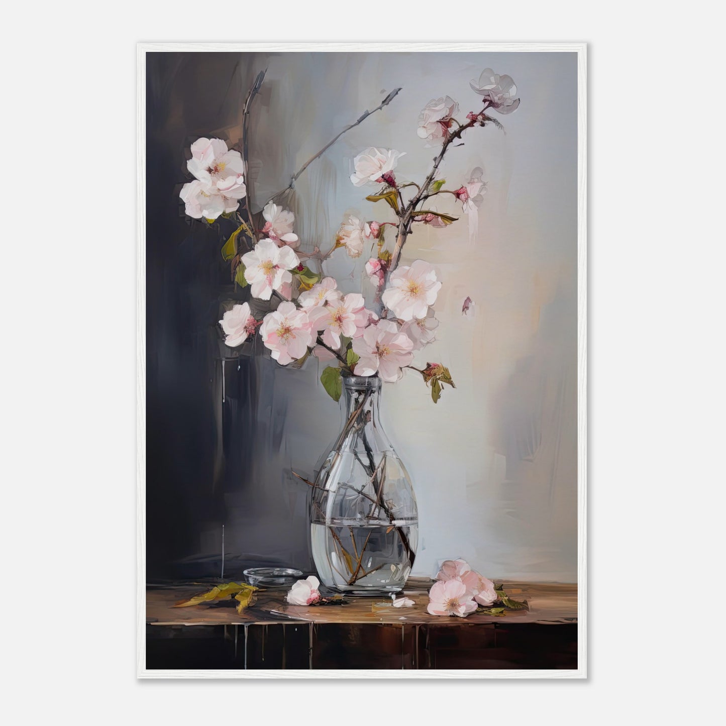 Blossom Elegance I - Wooden Framed Print