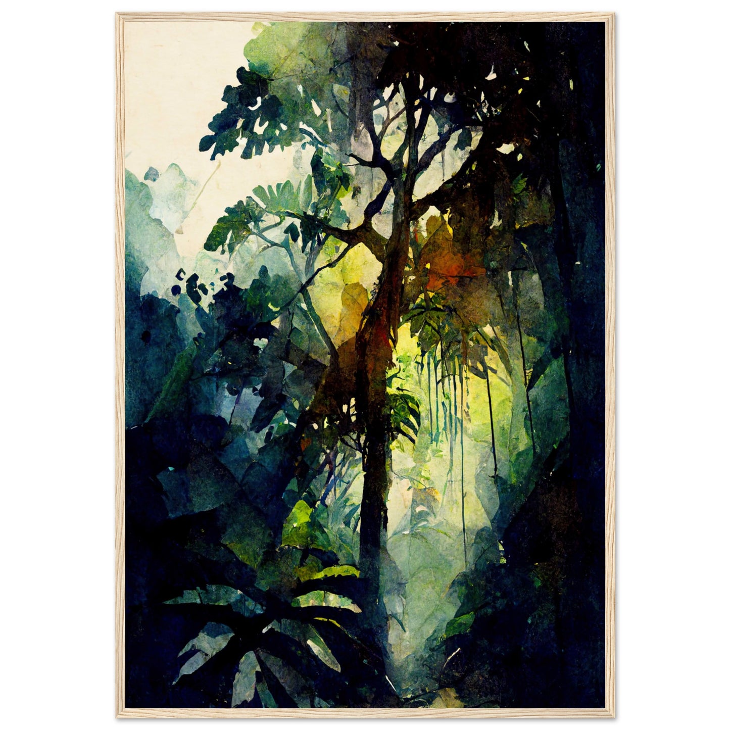 Deep in the Daintree I - Wooden Framed Poster