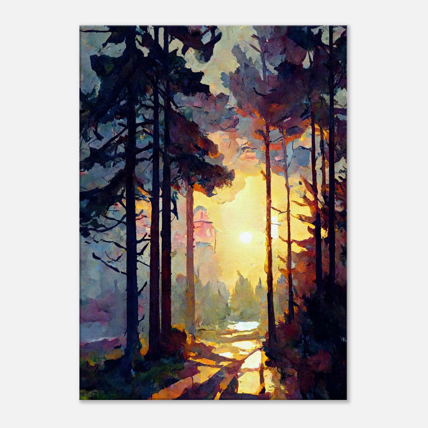 Pink Winter Morning II - Canvas