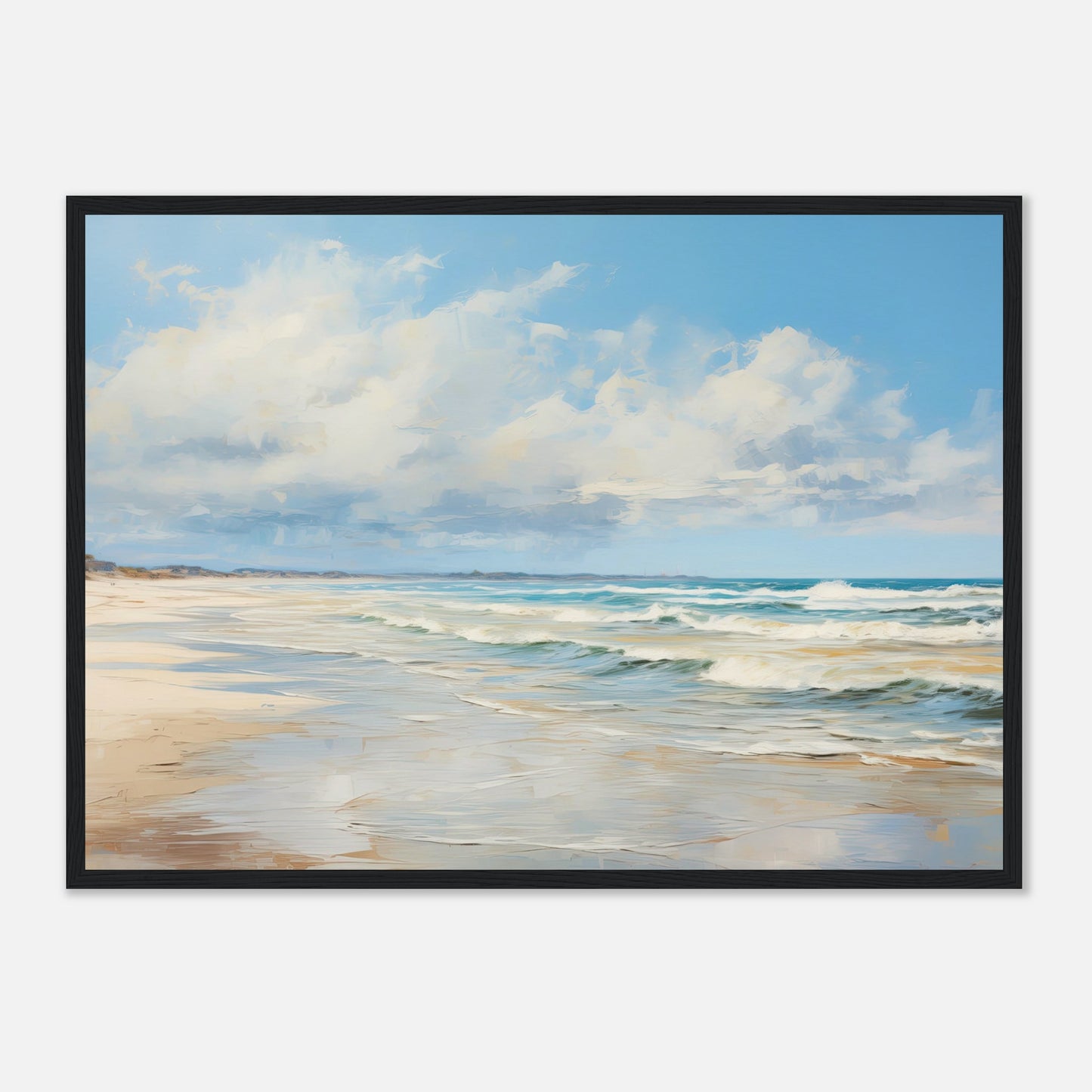 Silvered Tide III - Wooden Framed Print