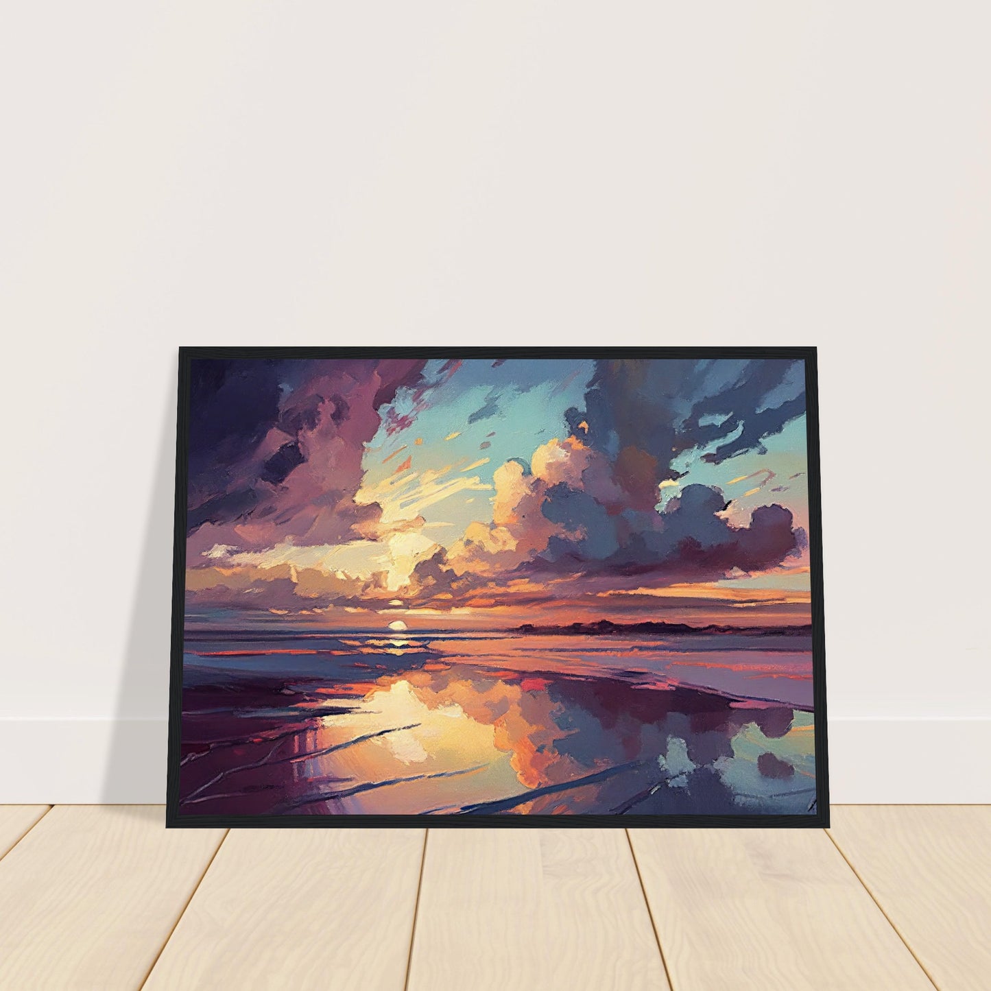 Amethyst Sunset I - Wooden Framed Wall Art Print