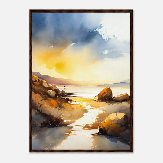 Traigh Mhor Sunset II - Wooden Framed Print